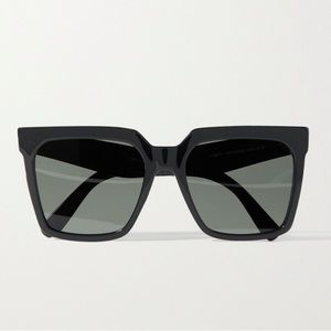 Celine Oversized Square-Frame Acetate Sunglasses in Black